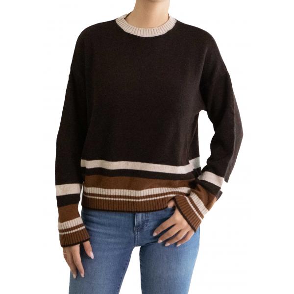 Maglioncino con bordi colorati